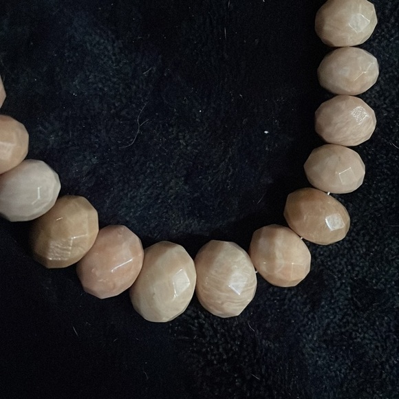 Peach Stone and Phosphosiderite Bead Necklace by Jay King - Picture 9 of 11